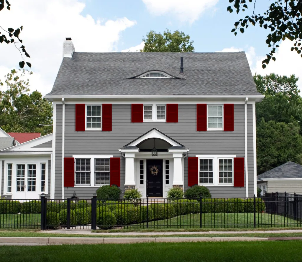 20 Captivating Shutter Colors to Transform Your Gray House