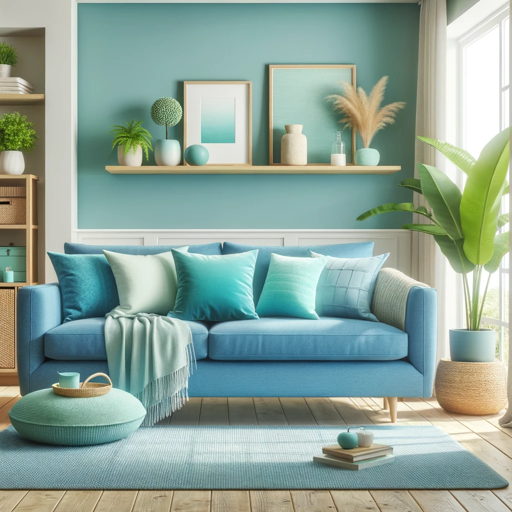 Turquoise pillows outlet for sofa