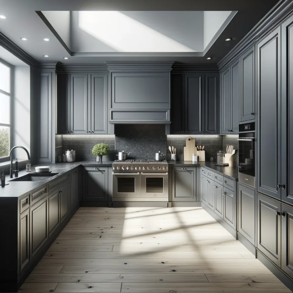 13 Kitchen Cabinet Colors for Black Granite Countertops