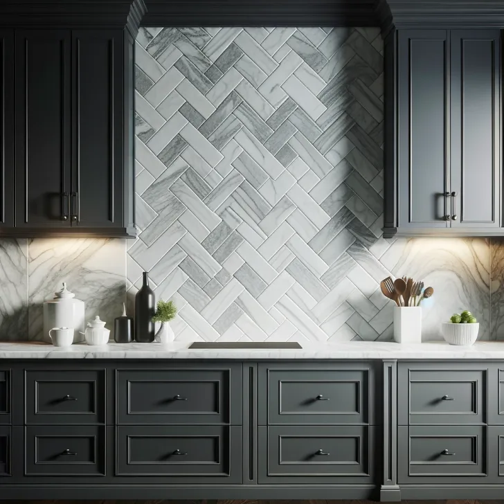 16 Innovative Backsplash Ideas to Elevate Dark Kitchen Cabinets