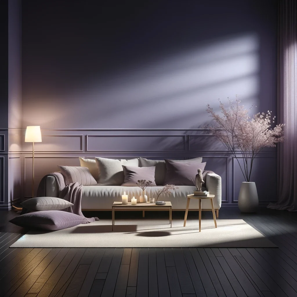 lavender dark room