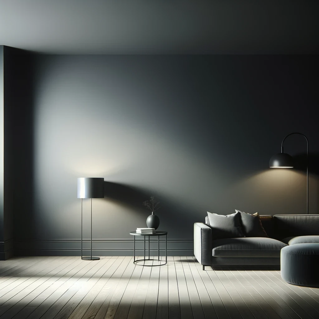 platinum gray dark room
