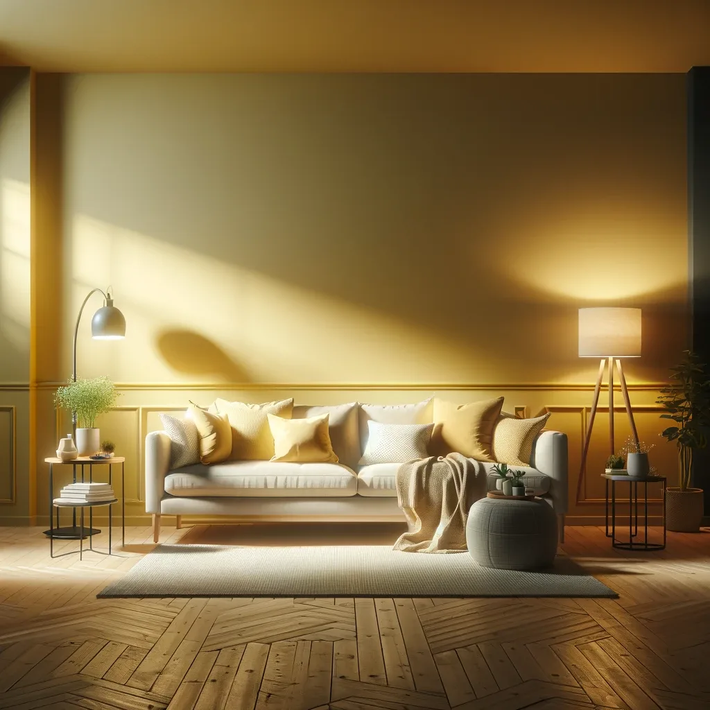 yellow dark room