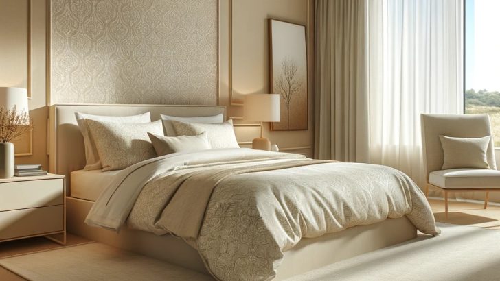 Beige and Cream Bedroom Color Idea