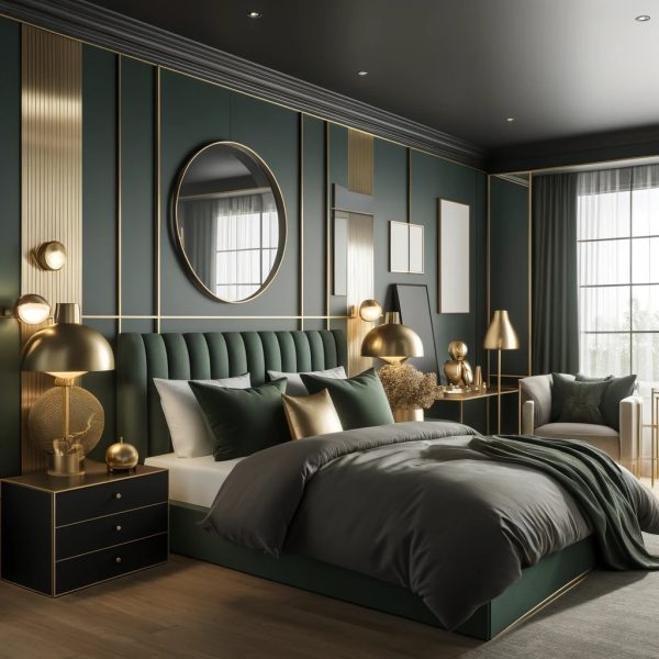 10 Modern Dark Green Bedroom Ideas