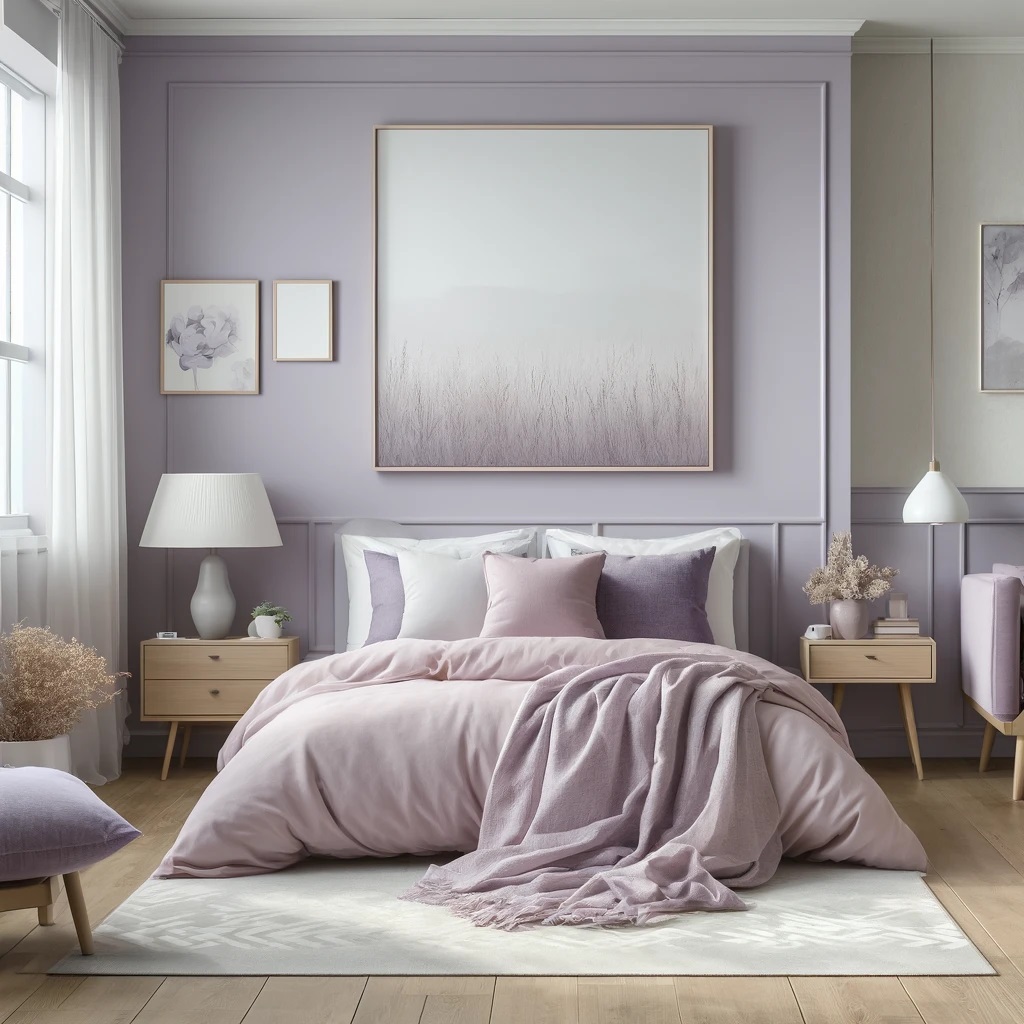 Lavender and Lilac Bedroom Color Idea